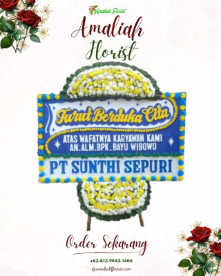 Papan Bunga Duka di Tegal Timur